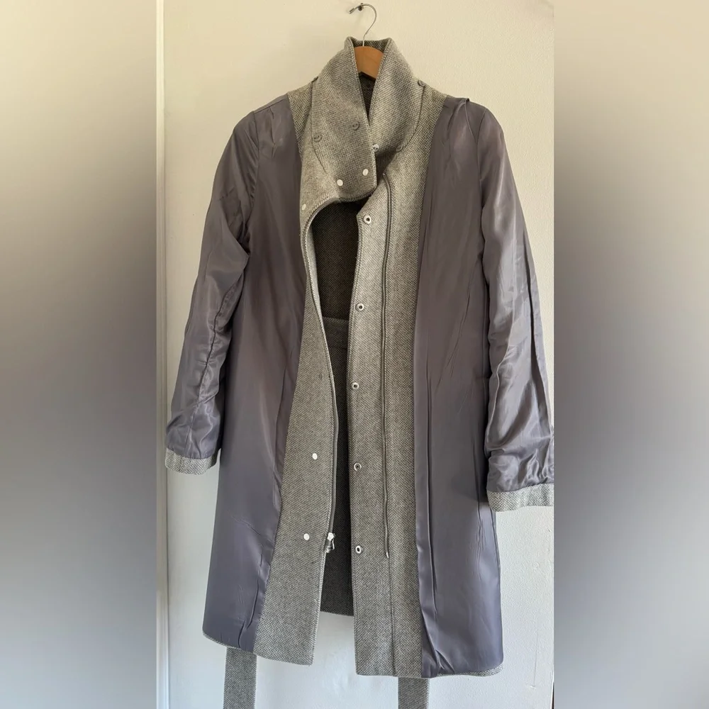 LAUREN by Ralph Lauren Gray Zipper Jacket - Picture 14 of 17